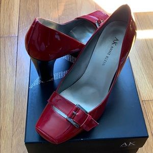 Red Anne Klein Patent Leather Heels